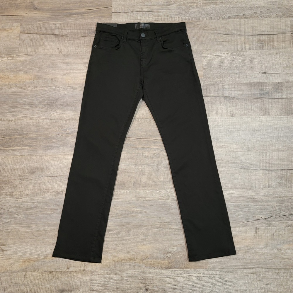 J Brand Mens Kane Straight Leg French Terry Pants Black Size 30x30 Stretch